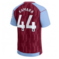 Dres Aston Villa Boubacar Kamara #44 Domáci 2023-24 Krátky Rukáv